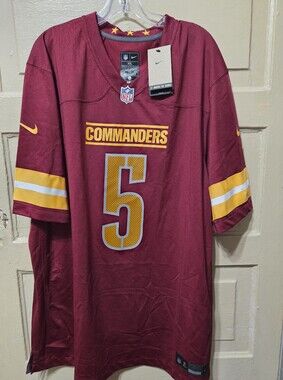 NFL Nike Washington Commanders Jayden Daniels #5 Football Jersey NWT Size: XXL
